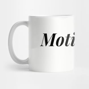 motivated design (black) Mug